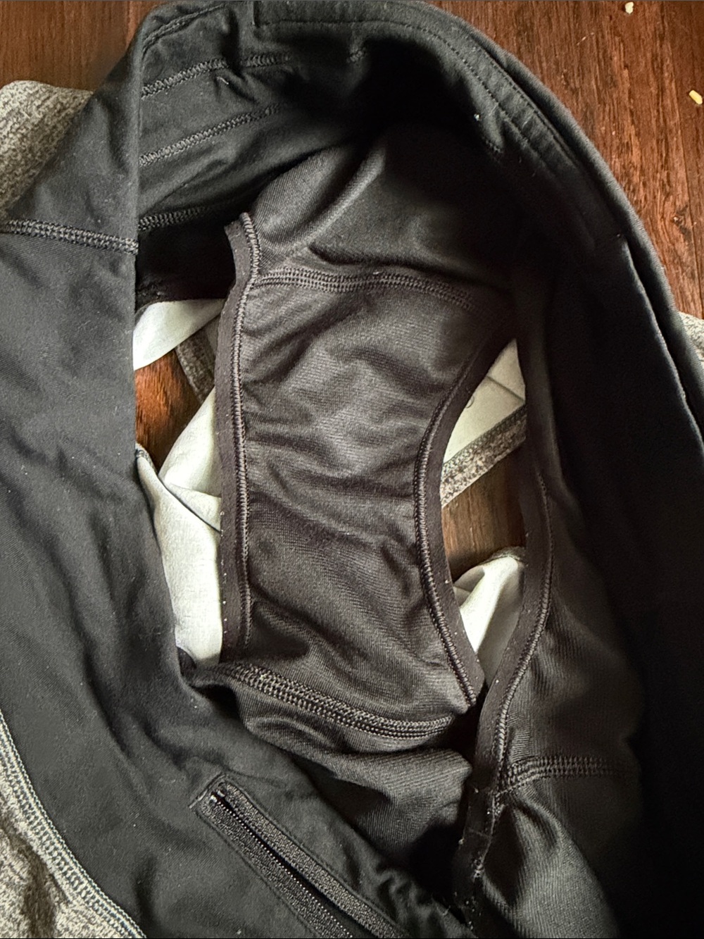 Heather Gray and Black lululemon Athletic Shorts - Picture 4 of 4